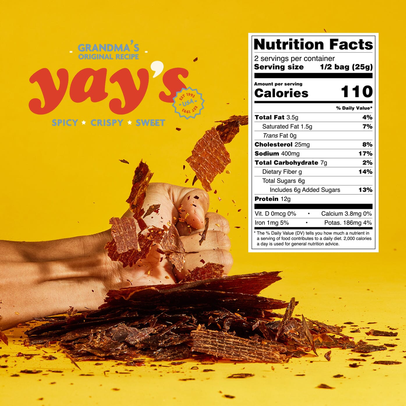 NEW! 🔥 SPICY Yay's 🔥 Beef Crisps!