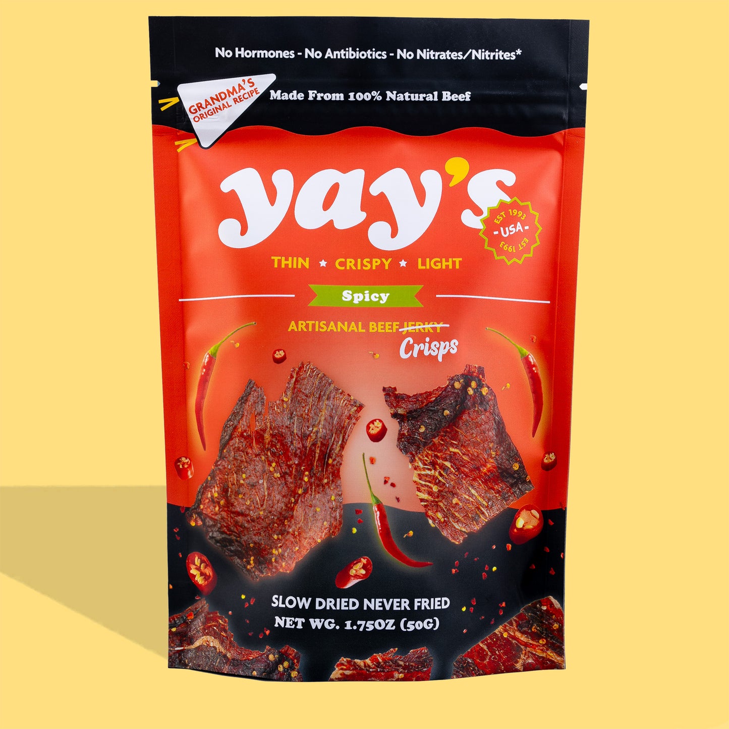 NEW! 🔥 SPICY Yay's 🔥 Beef Crisps!