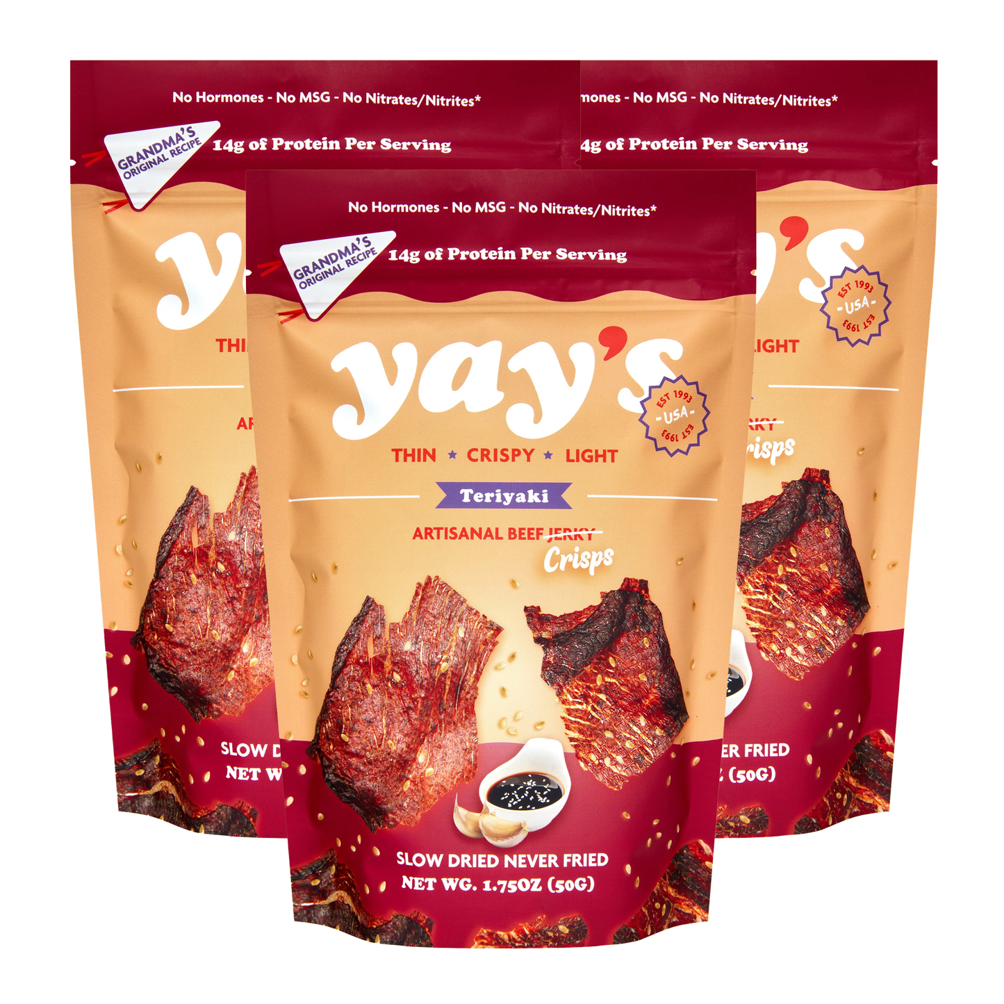 Teriyaki Yay's Beef Crisps