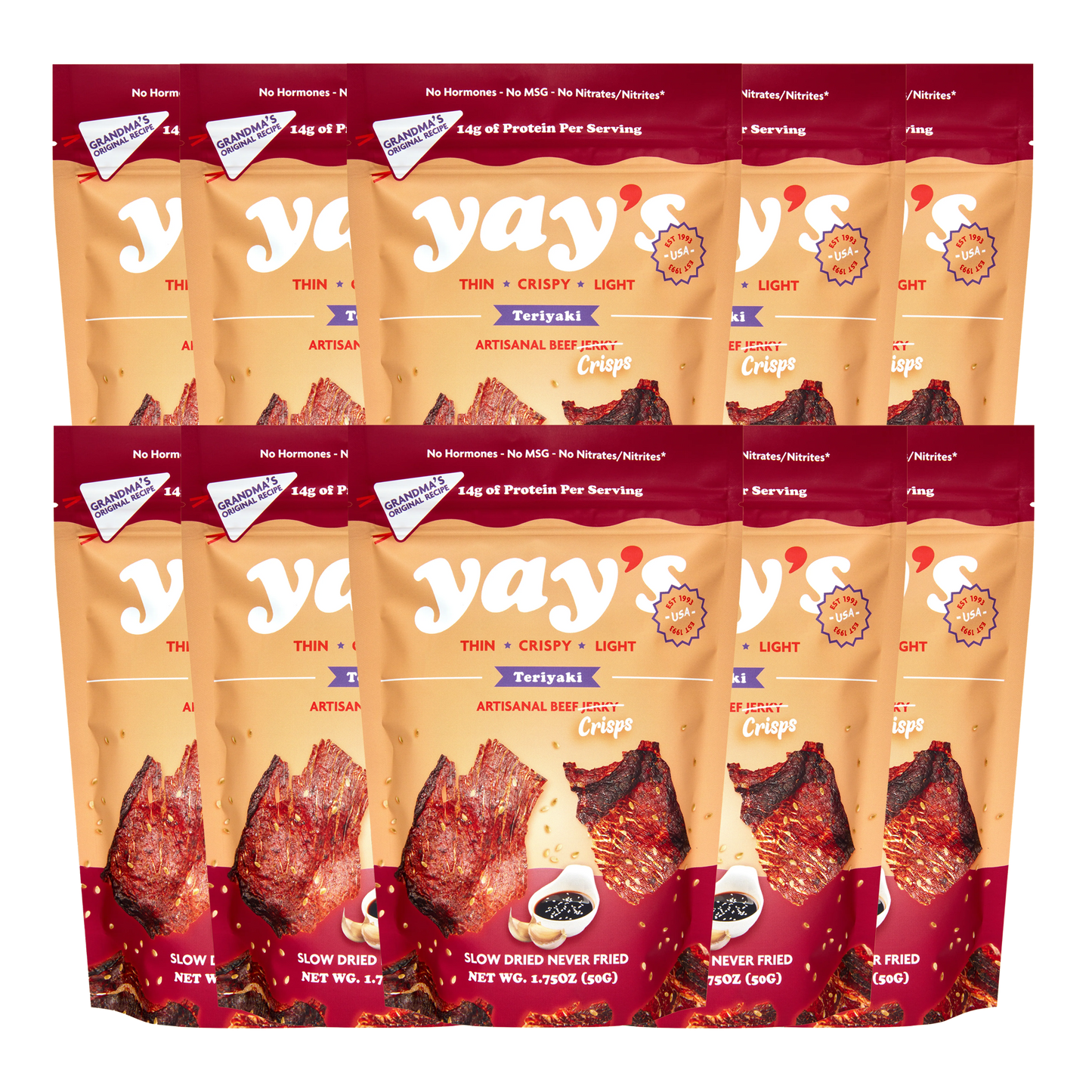 Teriyaki Yay's Beef Crisps