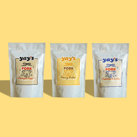 NEW Crispy Pork Jerky Sampler- 3 Flavors