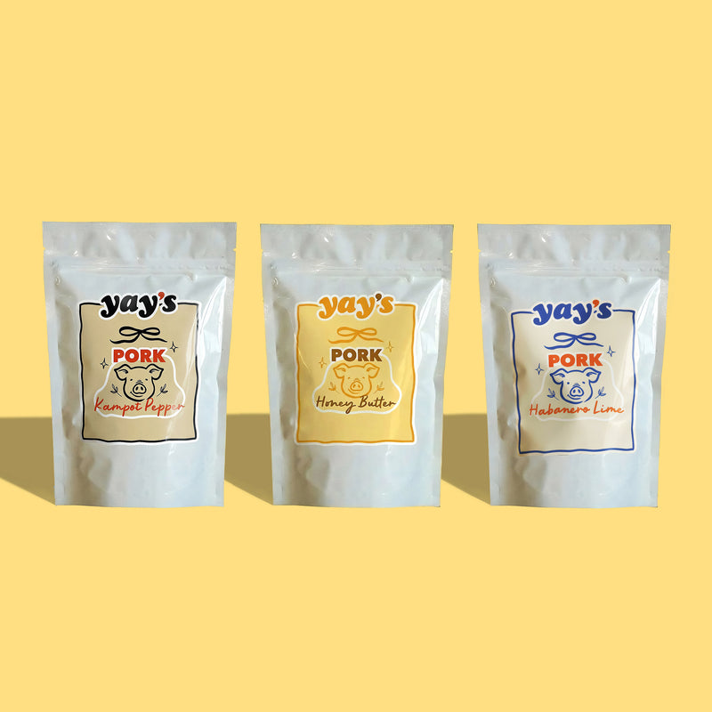NEW Crispy Pork Jerky Sampler- 3 Flavors