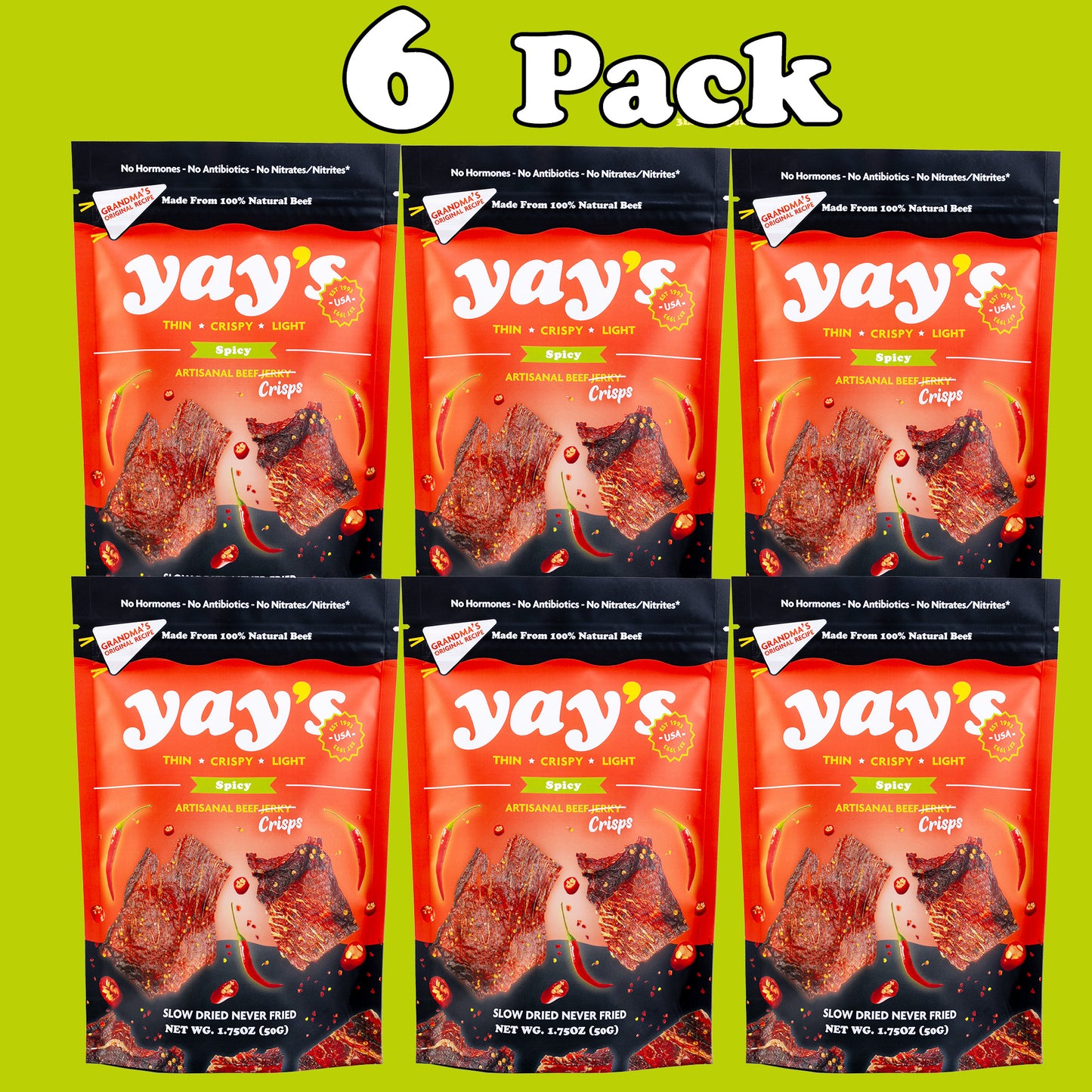 NEW! 🔥Spicy🔥 Yay's Beef Crisps!