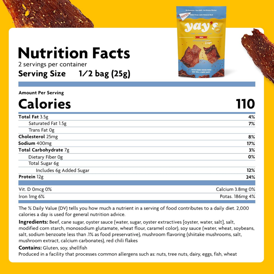 Original Mild Yay's Beef Crisps