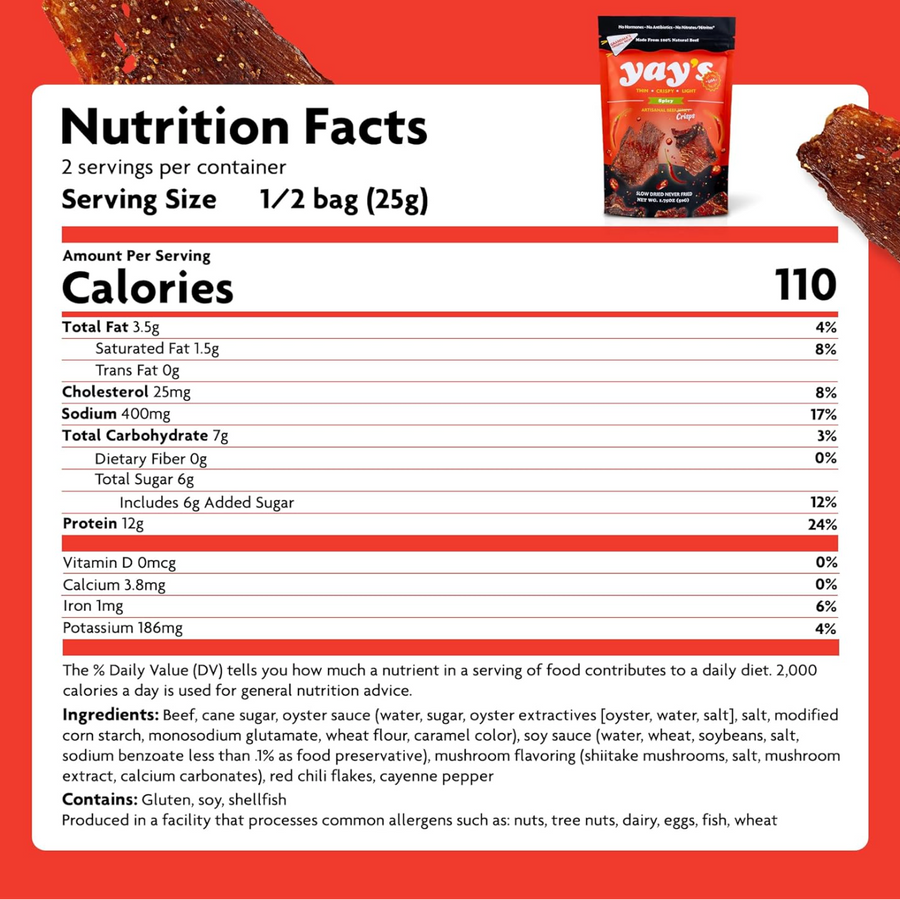 Spicy Yay's Beef Crisps