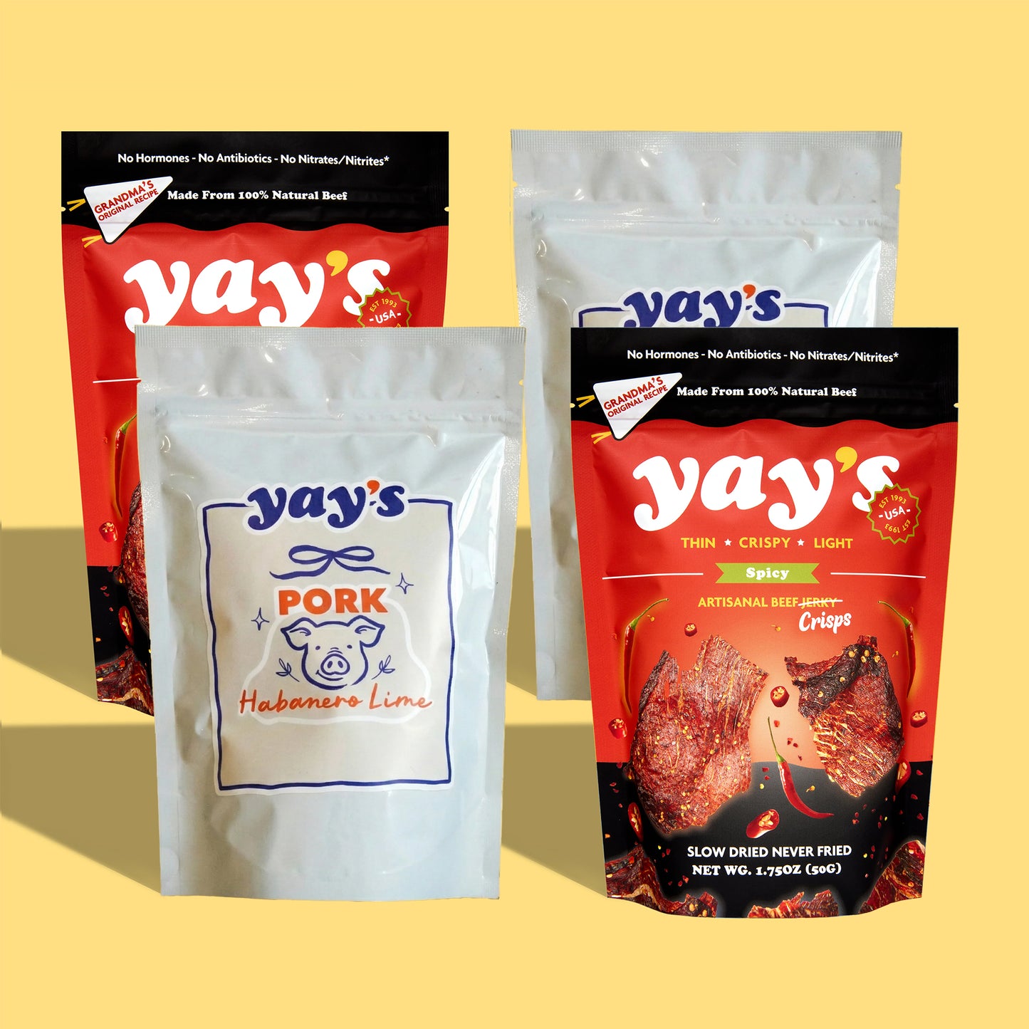Spice Lovers Combo- 2 Spicy Original / 2 Habanero Lime