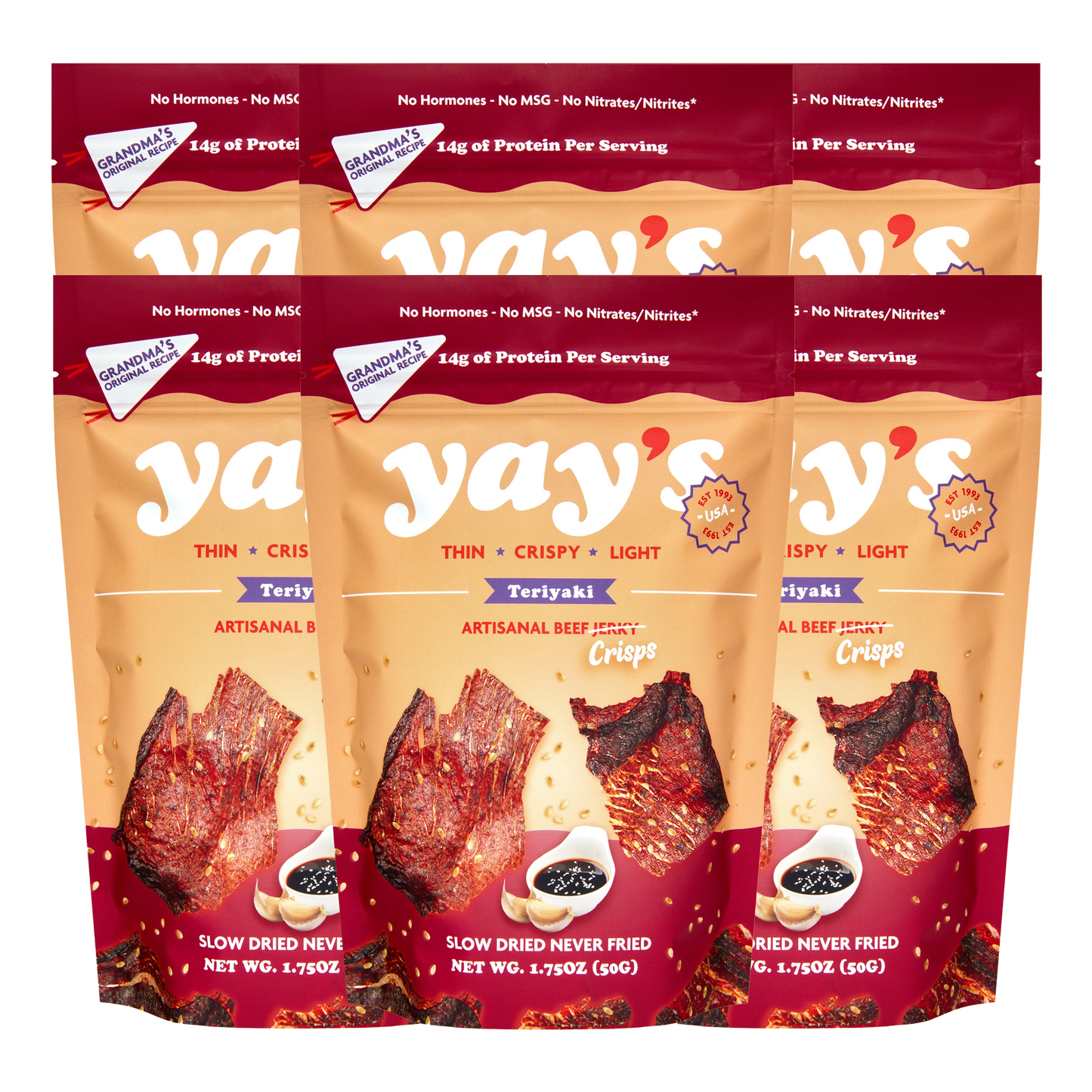 Teriyaki Yay's Beef Crisps